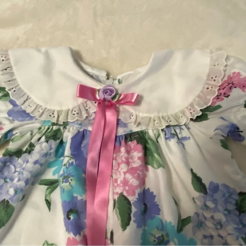 VTG ATLANTA APPAREL / Floral Balloon Romper Size 6 months